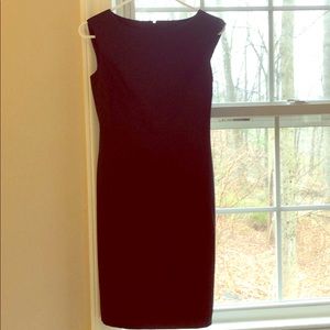 Ann Taylor navy strapless work dress - 00P